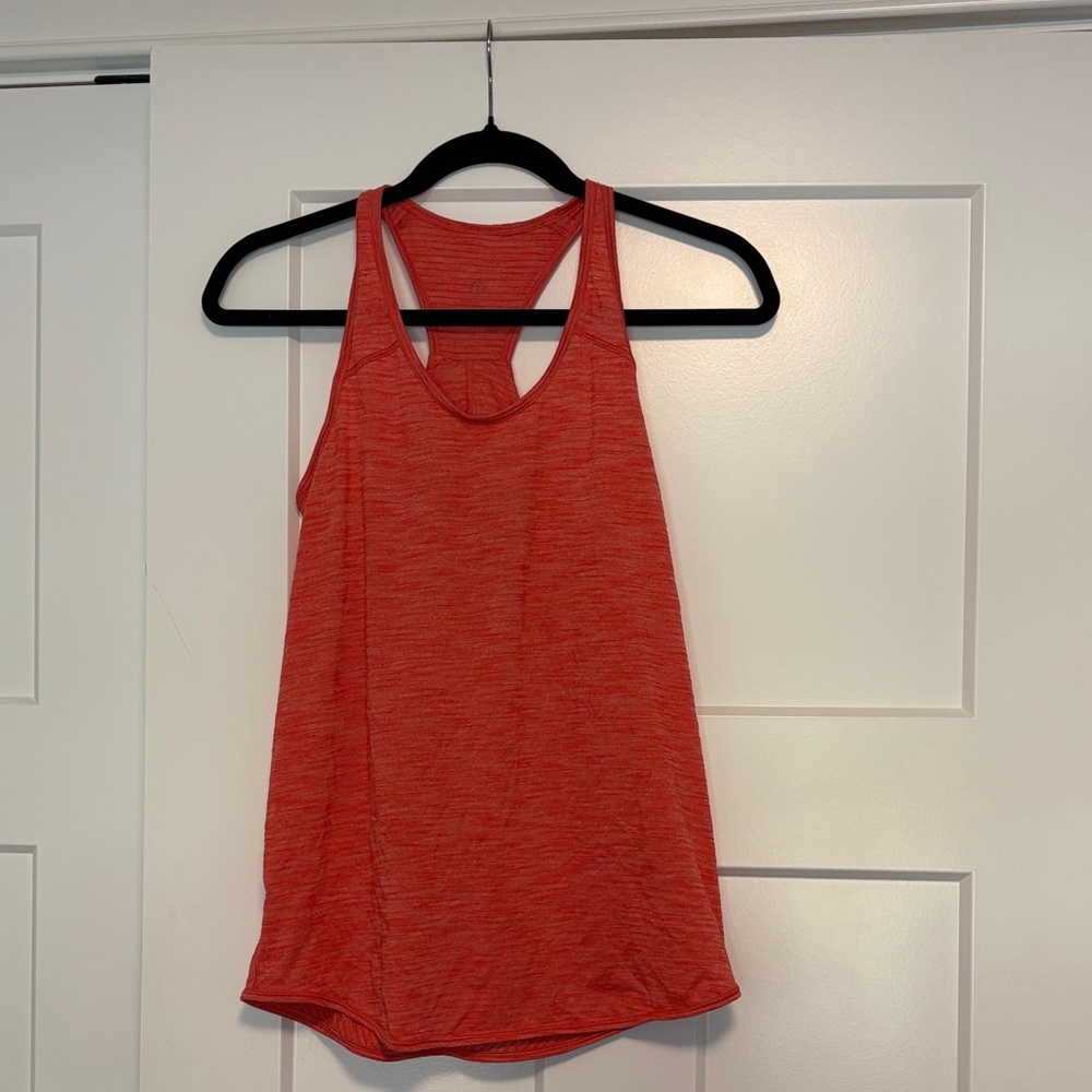 Women's orange/red Lululemon Racerback Tank Top